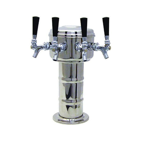 Glastender MMT-3-PB Mini-Mushroom Draft Dispensing Tower, 3 Faucets