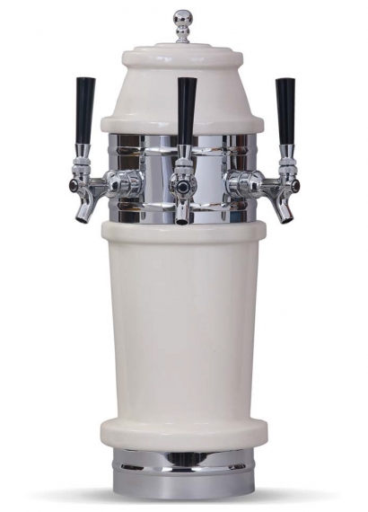 Glastender RBT-2-PB Roman Draft Dispensing Tower, 2 Faucets