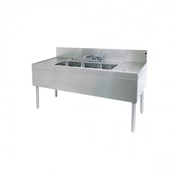 Glastender TSA-60-S Stainless Steel Underbar Sink Unit, Faucet Included - 60