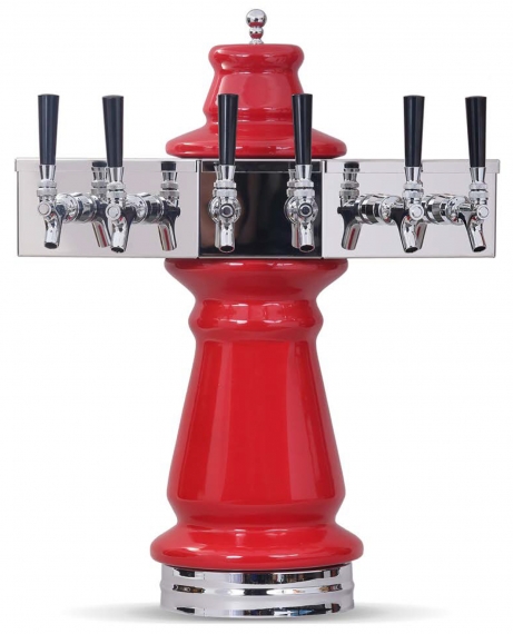 Glastender VNA-3-PB Vienna Draft Dispensing Tower, 3 Faucets