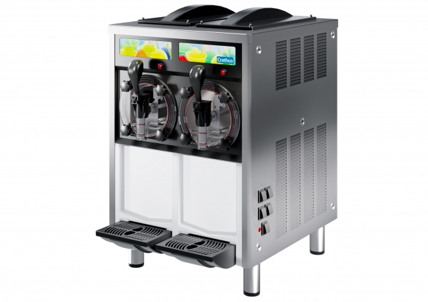 Crathco ® Mp2 Double Barrel Freezer Frozen Beverage Dispenser, Air Cooled