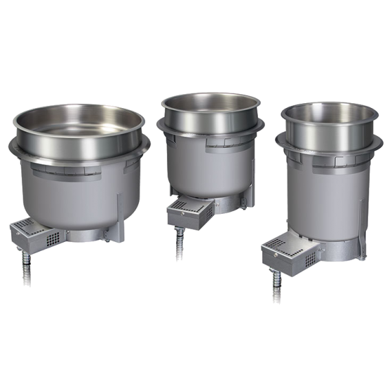 Hatco HWB/H/RT-7QTD Drop-In Round Uninsulated Heated Wells, With Drain