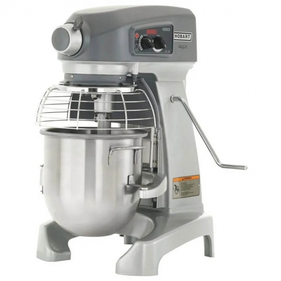 Hobart HL120-40STD Countertop 12-Qt Planetary Mixer with Bowl, Beater, Whip, Dough Arm and Ingredient Chute, #12 Hub, 3-Speed, 1/2 Hp