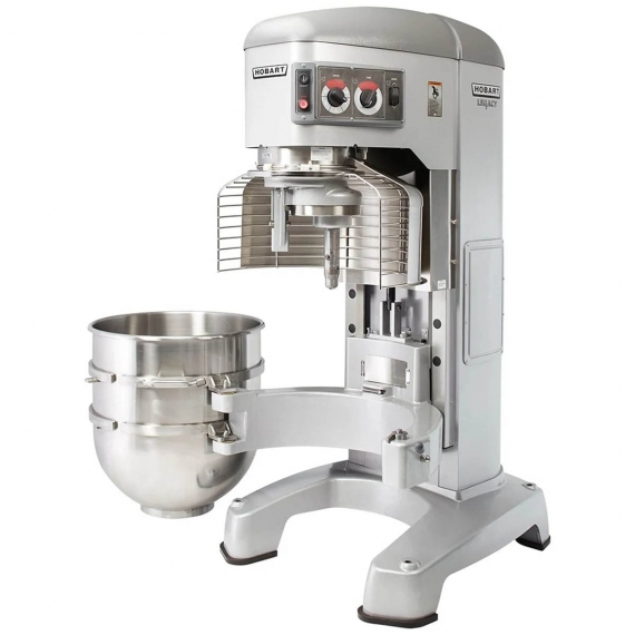 Hobart HL1400C-1STD Floor Model 140-Qt Correctional Planetary Mixer with Guard and Standard Attachments, 4-Speed, 5 Hp