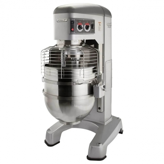 Hobart HL1400C-2STD Floor Model 140-Qt Correctional Planetary Mixer with Guard, Bowl, Beater, Power Lift, Spiral Dough Arm and Bowl Truck, 4-Speed, 5 Hp