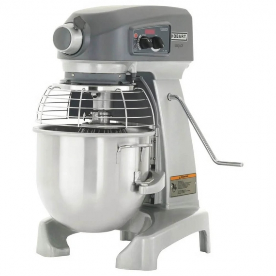 Hobart HL200-10STD Floor Model 20-Qt Planetary Mixer with Guard and Standard Attachments, #12 Hub, 3-Speed, 1/2 Hp