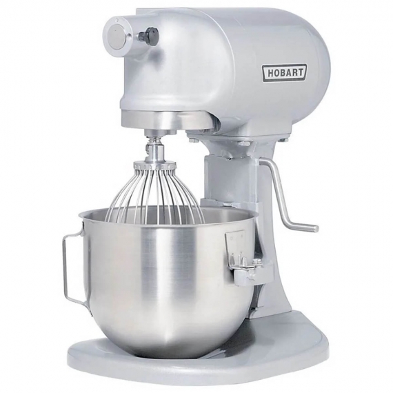 Hobart N50-60 Countertop 5-Qt Planetary Mixer with Guard and Standard Attachments, #10 Hub, 3-Speed, 1/6 Hp