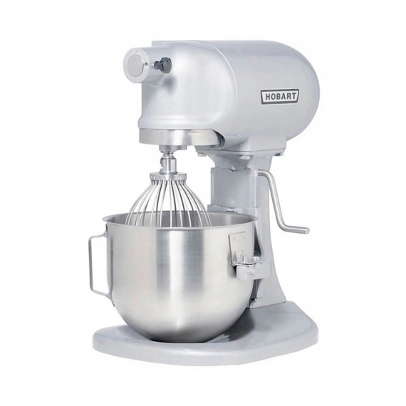 Hobart N50-604 Countertop 5-Qt Planetary Mixer with Guard and Standard Attachments, #10 Hub, 3-Speed, 1/6 Hp