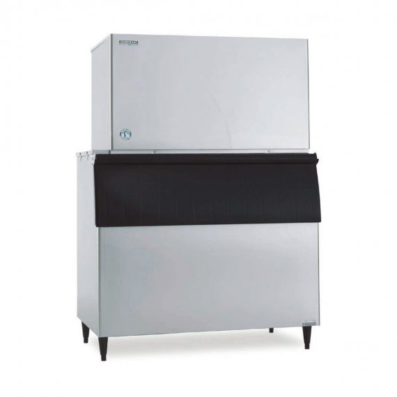 Hoshizaki KM-1301SWJ/B-800SF Crescent 1247 lbs Ice Machine with Bin, Water Cooled, 800 lbs Storage