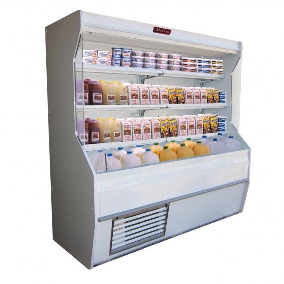 Howard-McCray R-D32E-3-LED 38'' Vertical Dairy Open Merchandiser in White, Remote Refrigeration, 3 Shelves, w/ LED Lighting