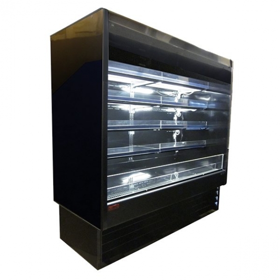 Howard-McCray R-OD35E-10-B-LED 123'' Vertical Dairy Open Air Merchandiser in Black, Remote Refrigeration, 4 Shelves, w/ LED Lighting