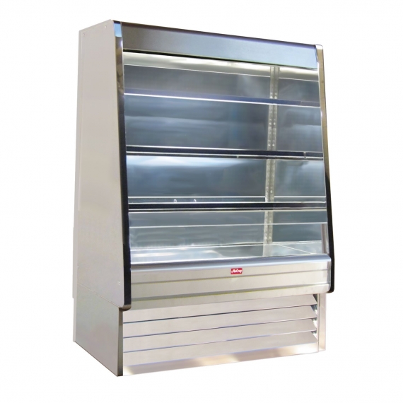 Howard-McCray SC-OD30E-3-S-LED 39'' Vertical Dairy Open Air Merchandiser, Stainless Steel, Self-Contained, 3 Shelves, w/ LED Lighting