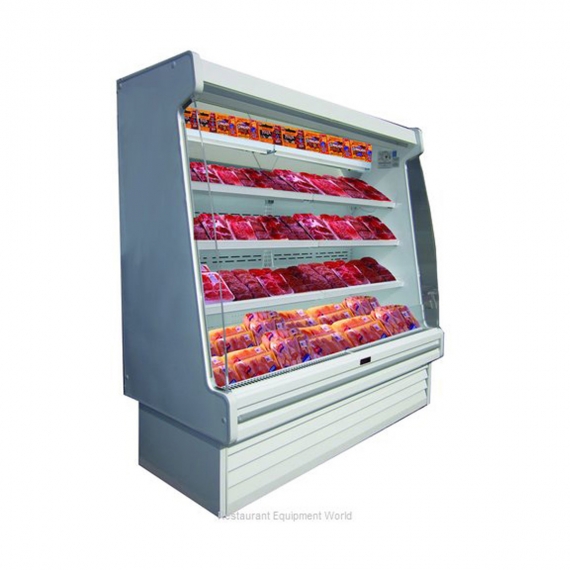 Howard-McCray SC-OM35E-3L-LED 39'' Vertical Packaged Meats Open Merhandiser in White, Self-Contained, 2 Shelves, Low Profile, w/ LED Lighting