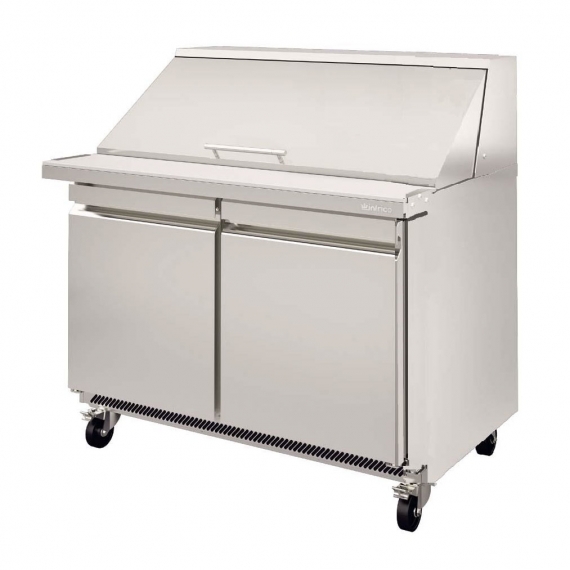 Infrico USA IRT-UC60PMT Mega Top Refrigerated Prep Table w/ 17 Cu Ft, 2 Doors, (24) 1/6 Pans