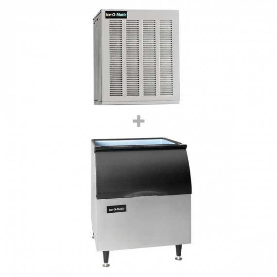 Ice-O-Matic GEM0450A/B40PS 464 lb Nugget Ice Maker w/ Bin - 344 lb Storage, Air Cooled, 115v