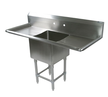 H.D. 14GA Compartment Restaurant Commercial Sink, with Left or