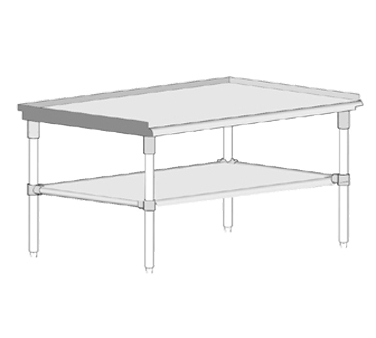 John Boos GS6-2448GSK for Countertop Cooking Equipment Stand