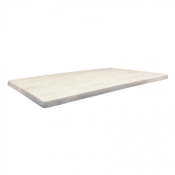 JMC Furniture TOPALIT 28 ROUND WHITE WOOD Solid Surface Table Top