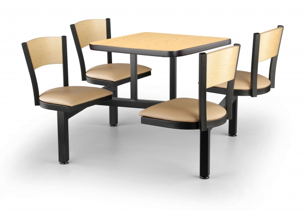 JustChair CLUS-SQ36-4S-WB Indoor Cluster Seating Unit