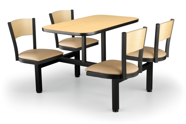 JustChair CLUS-SQ42-4S-WB Indoor Cluster Seating Unit