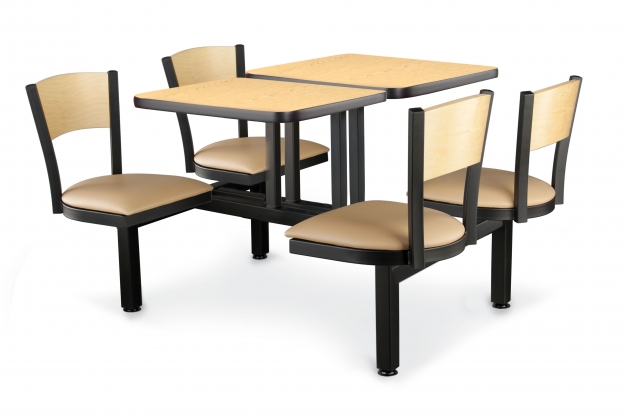 JustChair CLUS-ST-4S-WB Indoor Cluster Seating Unit
