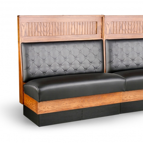 JustChair JBSB-WSS-SBT-42-GR2 Banquette Bench, Button Tufted Back, Removable Seat, 42