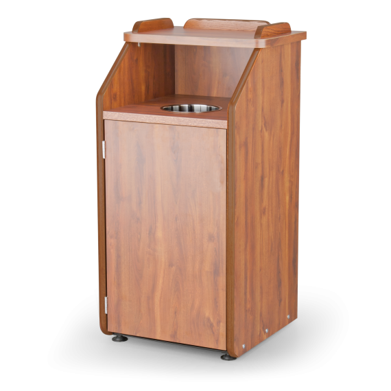 JustChair TRCPT-11SH-GR3 Cabinet Style Trash Receptacle