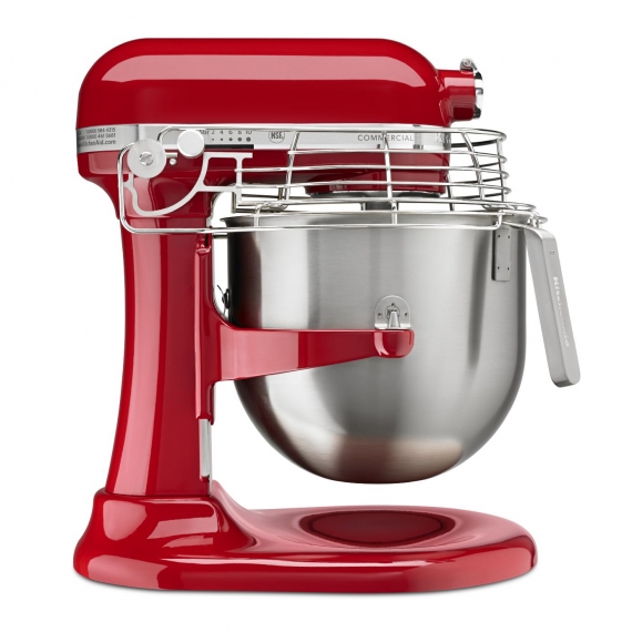 KitchenAid KSMC895ER Countertop 8-Qt Planetary Mixer with Bowl Guard, Empire Red Color, 10 Speed, 1-3/10 Hp