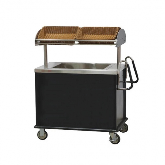 Lakeside 667 Breakfast Cart with Overhead Shelf & Ice Bin - 47-3/4
