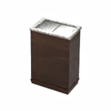 Lakeside 79866 Insulated Stainless Steel Mobile Ice Bin w/ 200-Lb. Capacity, Wood Exterior