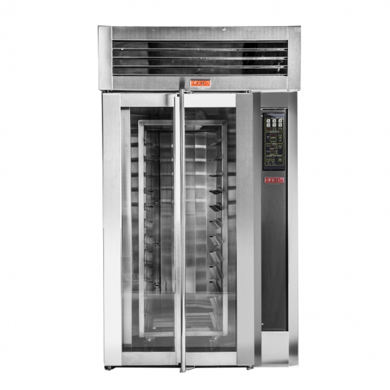 LBC Bakery LMO-MAX-E Roll-In Electric Rotating Rack Oven w/ LED Display Control, Double Doors