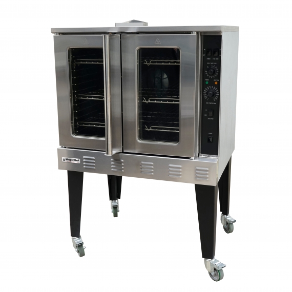 Magic Chef M38COD Single-Deck Full-Size Gas Convection Oven w/ Manual Controls, 4 Racks