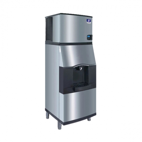 Manitowoc IDT0300A/SFA292 Full Cube 305 lbs Ice Machine with Ice Dispenser, Air Cooled, 180 lbs Storage