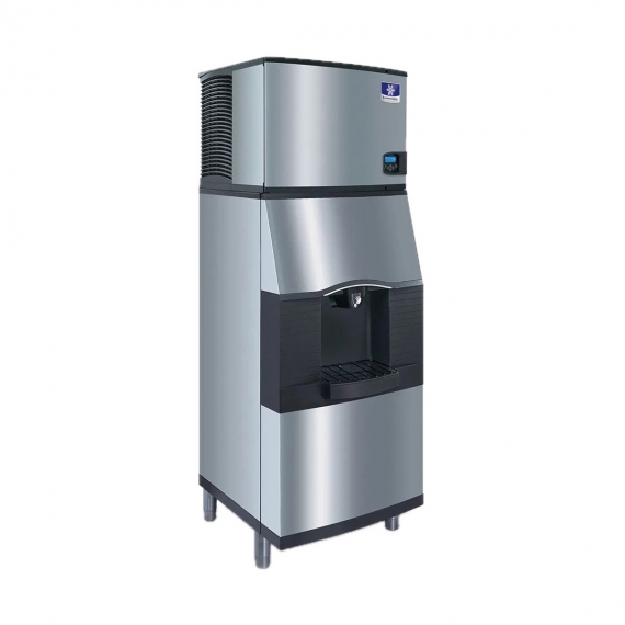 Manitowoc IDT0500W/SFA292 Full Cube 500 lbs Ice Machine with Ice Dispenser, Water Cooled, 180 lbs Storage