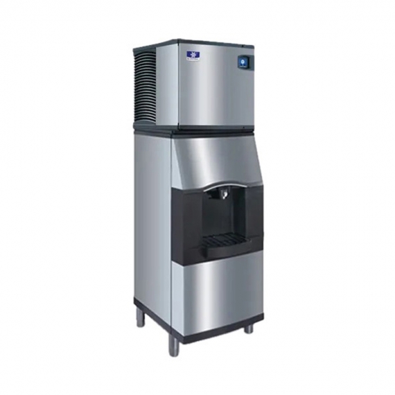 Manitowoc IYT0420W/SFA192 Half Cube 490 lbs Ice Machine with Ice Dispenser, Water Cooled, 120 lbs Storage