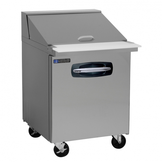 Master-Bilt MBSMP27-12 Mega Top Refrigerated Prep Table w/ 1 Door, 6.7 Cu Ft, (12) 1/6 Pans