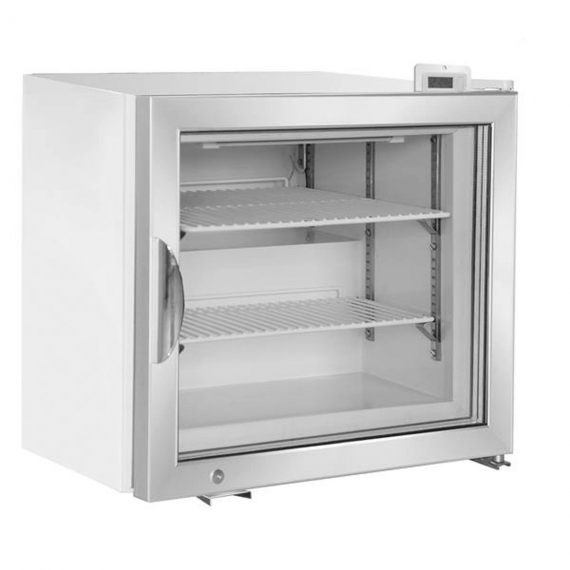 Maxx Cold MXM1-2FHC Countertop Freezer Merchandiser in White, One Swing Glass Door, 2.1 cu.ft.