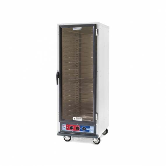 Metro C519-PFC-L Mobile Full Height Non-Insulated Proofing Holding Cabinet, (1) Clear Polycarbonate Door Lip Load Aluminum Slides, 