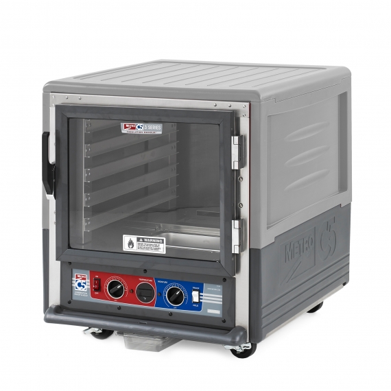 Metro C533-CLFC-L-GY Mobile Heated Holding Proofing Cabinet, Undercounter, Lip Load Slides