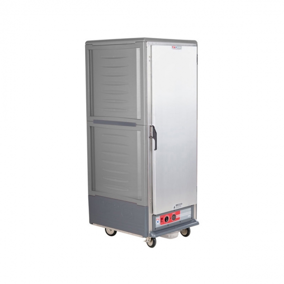 Metro C539-HLFS-L-GY Full Height Insulated Mobile Heated Cabinet 