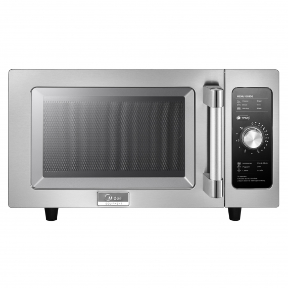 Midea 1025F0A 1000 W Light Duty Commercial Microwave Oven,Dial Controls