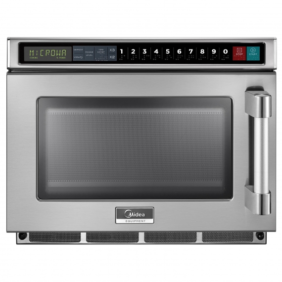 Midea 1217G1S 1200 Watts Medium Duty Scanning Commercial Microwave Oven, 0.6 cu. ft.