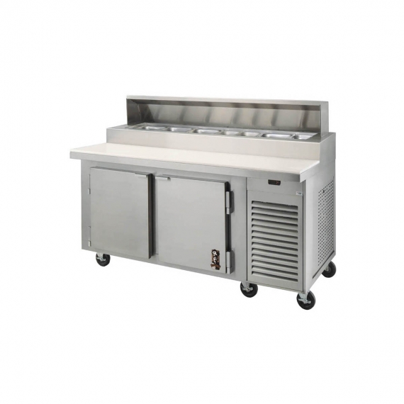 Montague Company PT-48-SC Mega Top Refrigerated Prep Table w/ 1 Door, 18-Pan Capacity