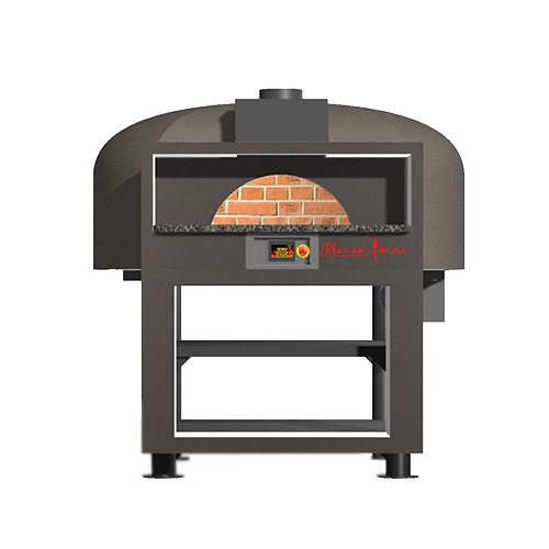 Marra Forni EF130G Wood / Coal / Gas Fired Pizza Oven w/ Brick Deck & Dome, Enclosed Facade