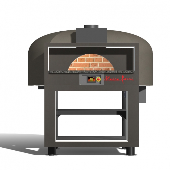 Marra Forni EF180G Wood / Coal / Gas Fired Pizza Oven w/ Brick Deck, Touchscreen, Enclosed Facade