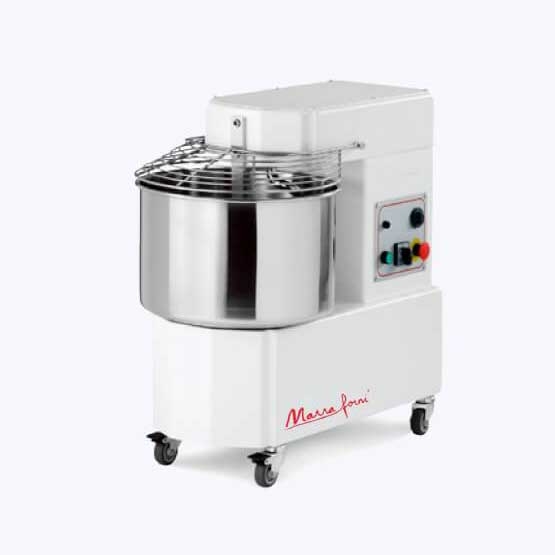 Marra Forni IM60D Spiral Dough Mixer with 80-Qt Fixed Bowl, Dual Speed, 132 Ibs Dough Capacity