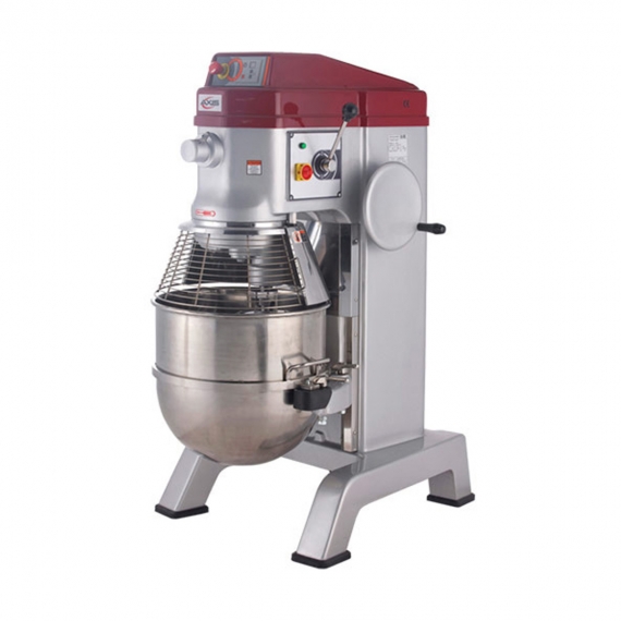 Axis AX-M60P Floor Model 60-Qt Planetary Mixer with Timer, #12 Hub, 2-Speed, 3 Hp