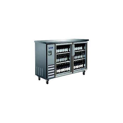 MVP Group IBB61-2G-24SS Refrigerated Back Bar Cabinet