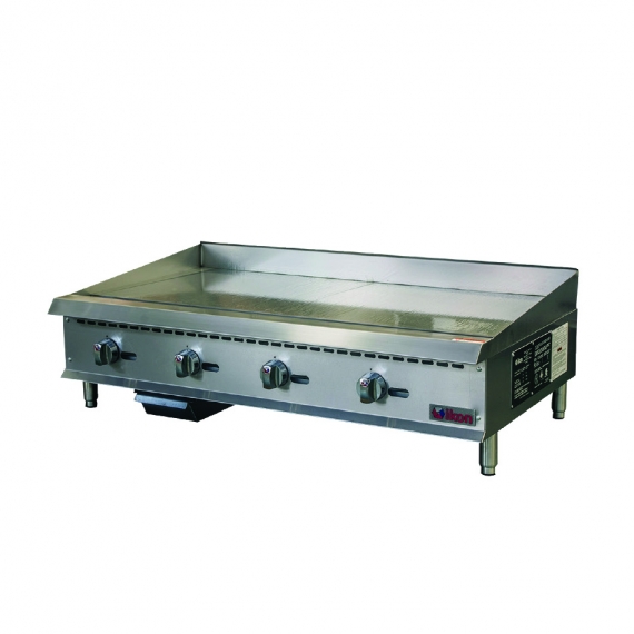 48 thermostatic gas griddle flat grill