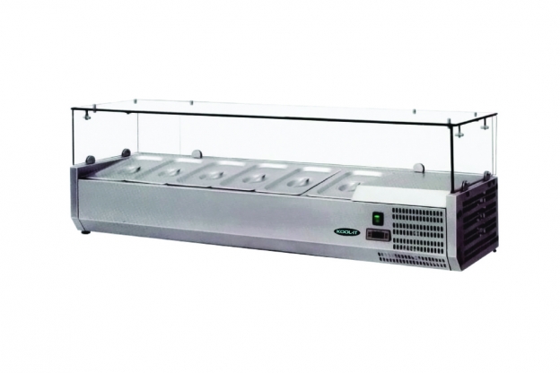 Kool-It KTR-60G Refrigerated Countertop Pan Rail